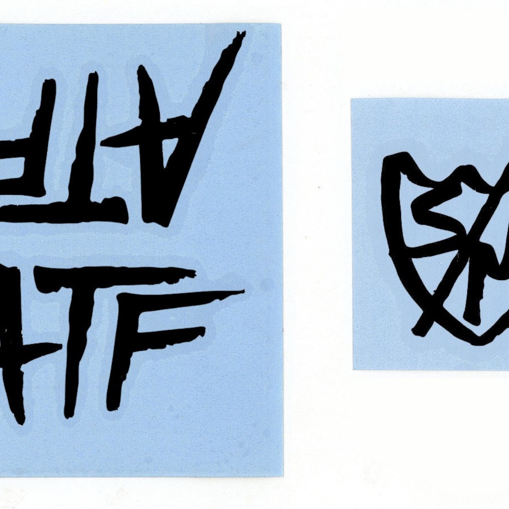 ATF FRAME STICKER PACK - BLACK VINYL BMX BIKE DECALS BMX BIKE DECALS S&M BIKES